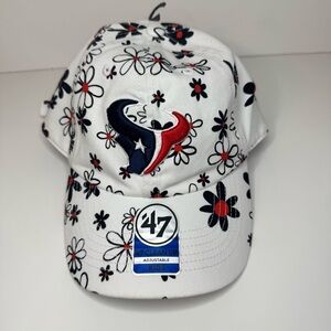 NWT Houston Texans Daisy  Delight 47 Embroidered Kids Football Cap